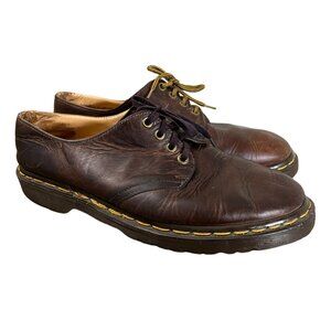 Dr Martens Mens Vintage Made In England Oxfords Brown Leather Size 8